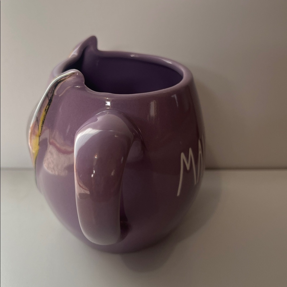 Rae Dunn Disney Villains Maleficent Purple Sculpted Ceramic Coffee Mug 195 - Picture 2 of 7